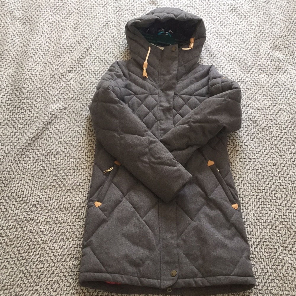 Roxy Parka Grey Small All Weather